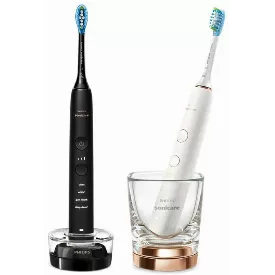 Звуковая зубная щетка Philips Sonicare DiamondClean 9000 HX9914, черный/белый